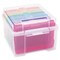 7 Pieces 4 x 6 Inch Photo Storage Box with 6 Inner Cases, Plastic Box for Stickers, Crafts, Seeds, Art Supplies, Craft Organizers and Storage for Home, School, Classroom